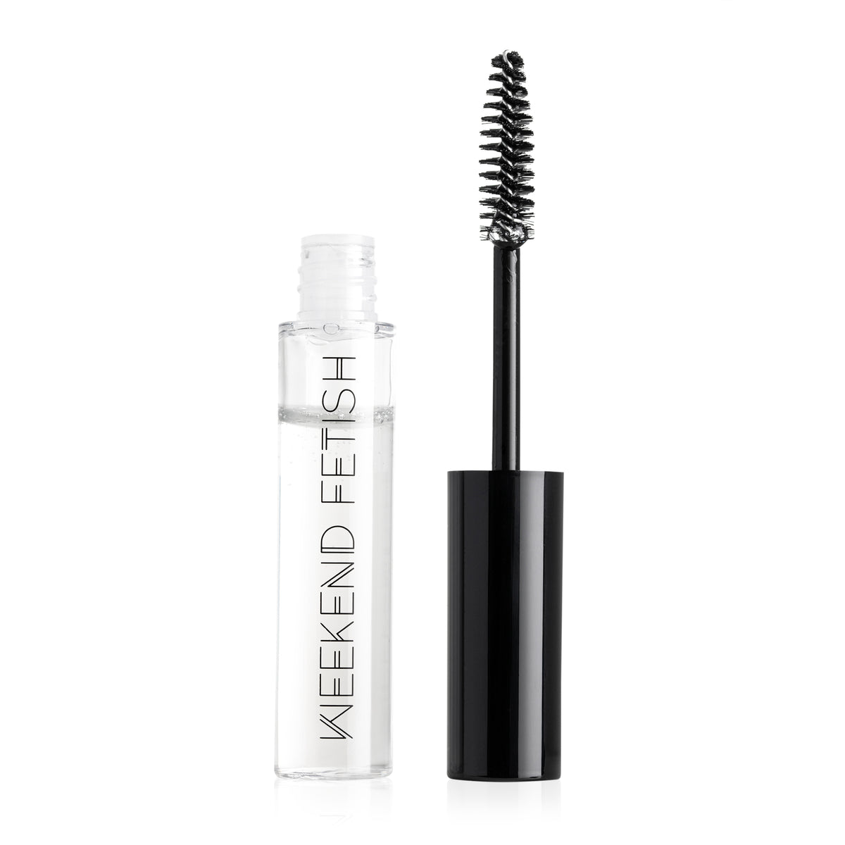 Weekend Fetish Brow Fix Clear Setting Gel tube with spoolie applicator