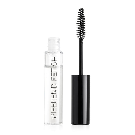 Weekend Fetish Brow Fix Clear Setting Gel tube with spoolie applicator