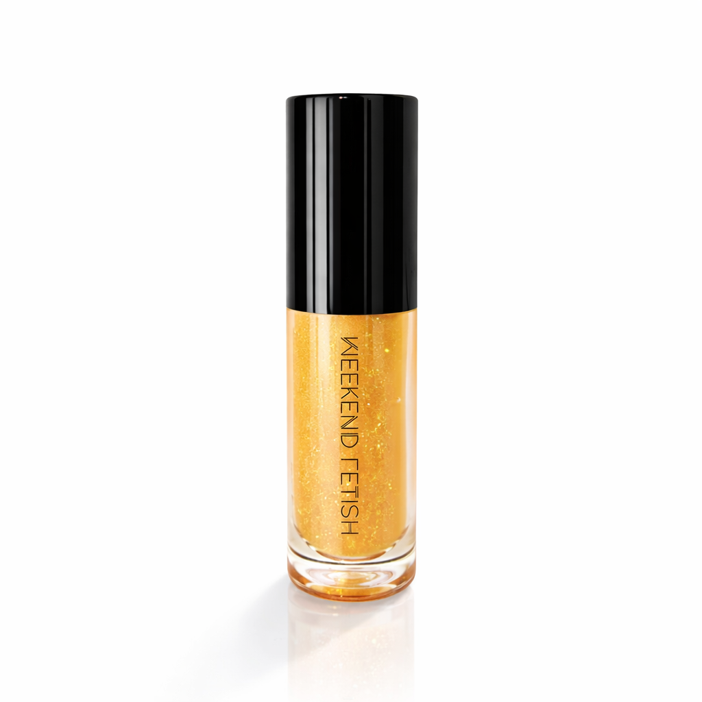 Weekend Fetish Hydrating Lip Oil in Passion Fruit with a glossy finish