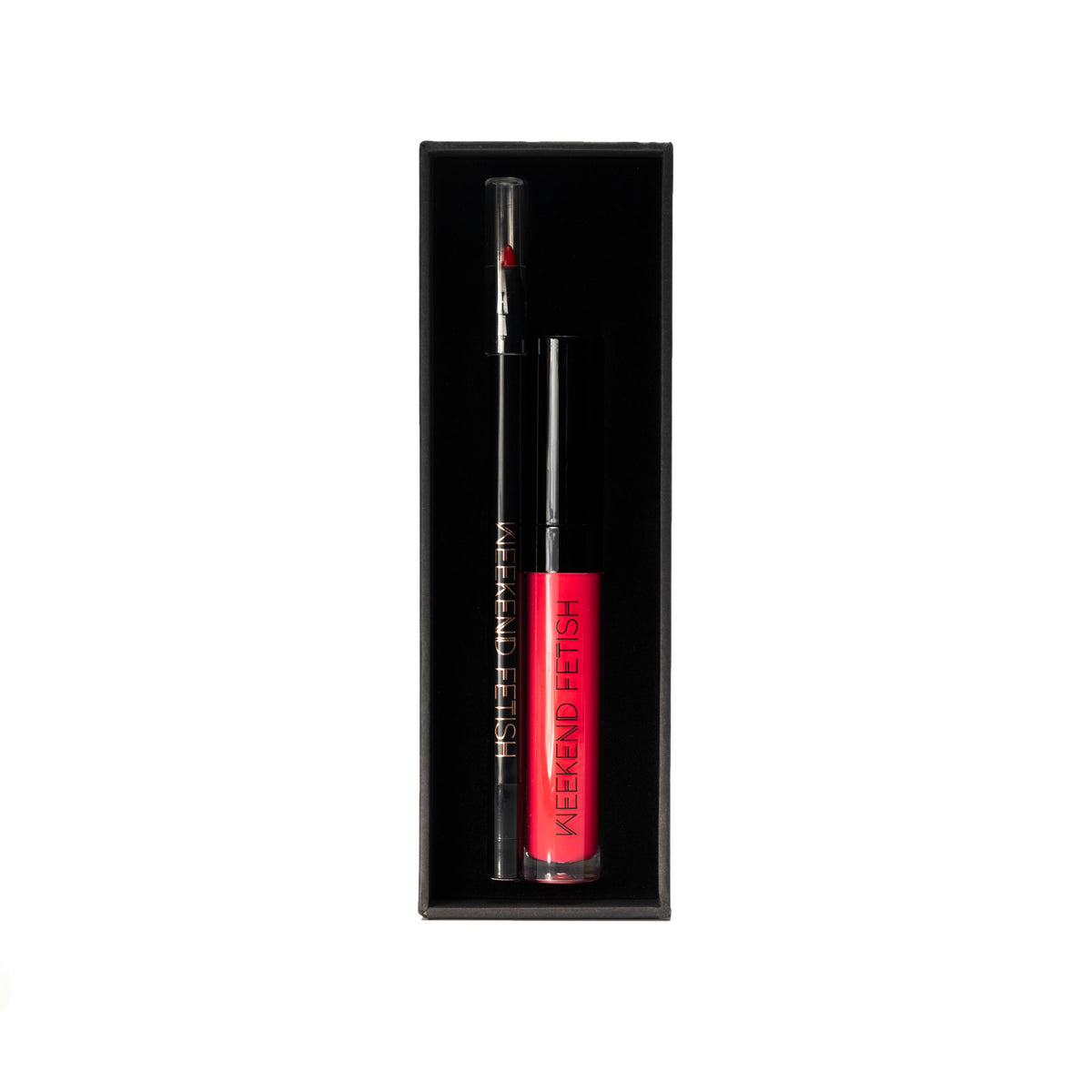 Weekend Fetish Matte Lipstick and Lip Liner Kit in coordinating shades