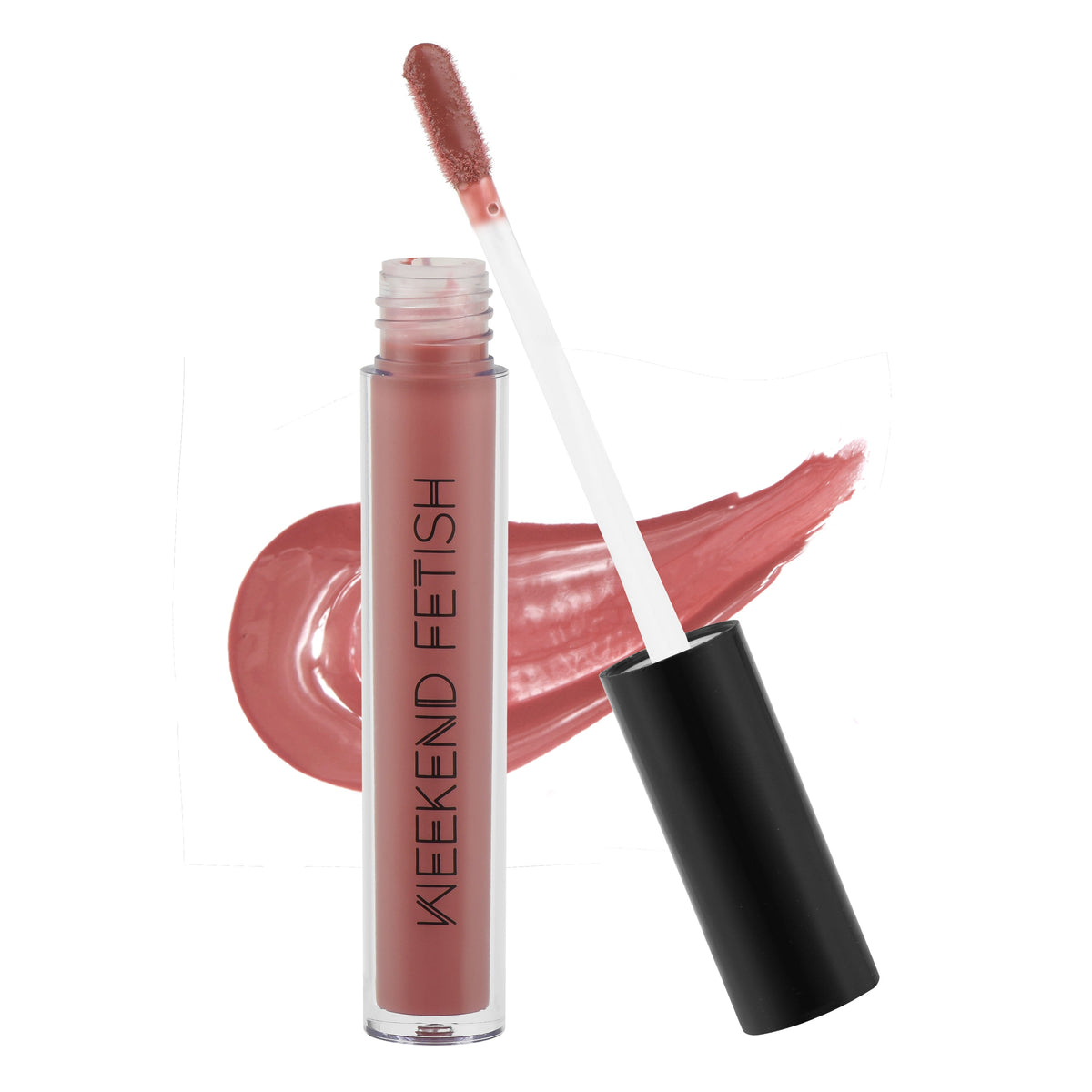 Weekend Fetish Lip Luster Lip Gloss in In Awe of Your, a nude brown shade