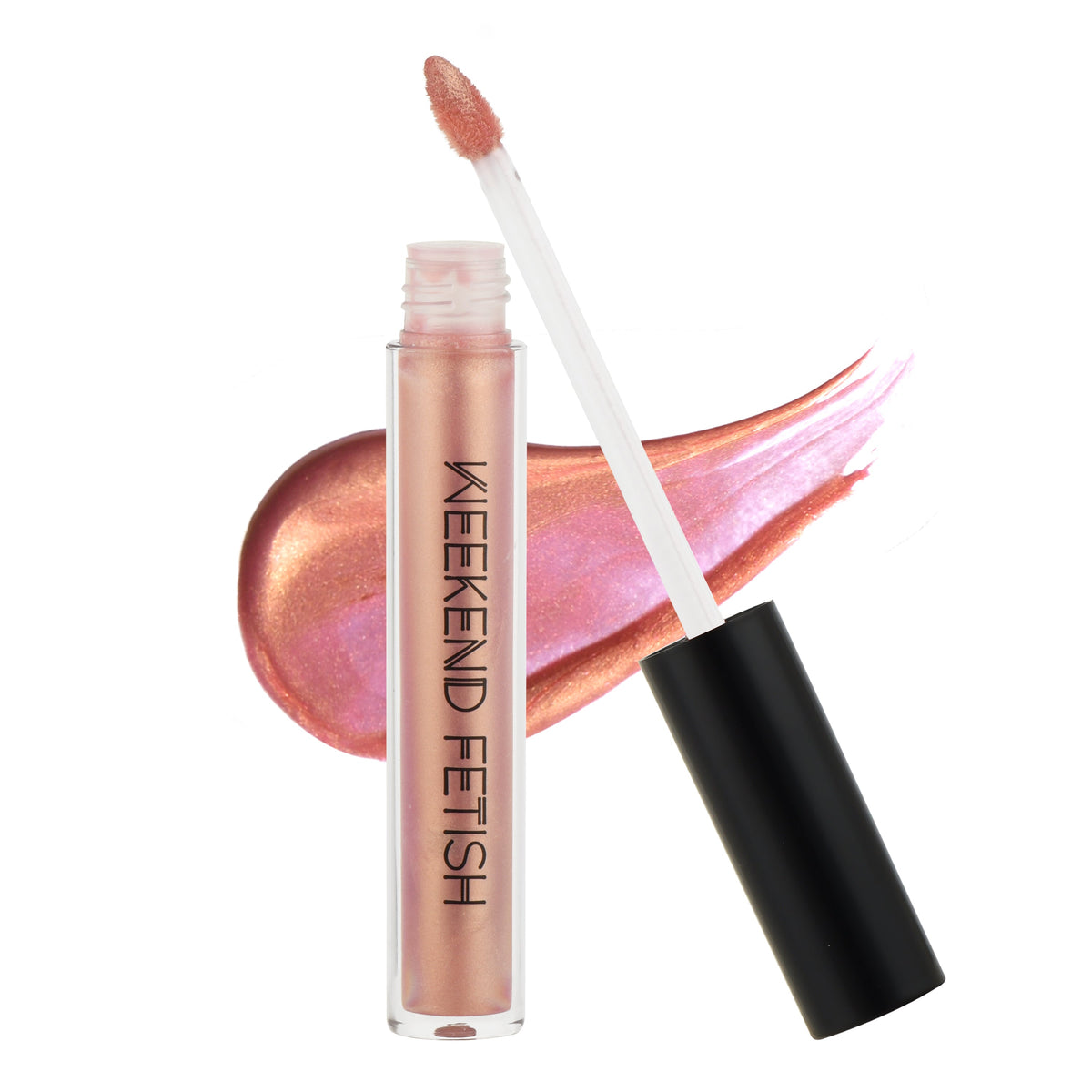 Weekend Fetish Lip Luster Lip Gloss in Barely There,  a nude pink shade