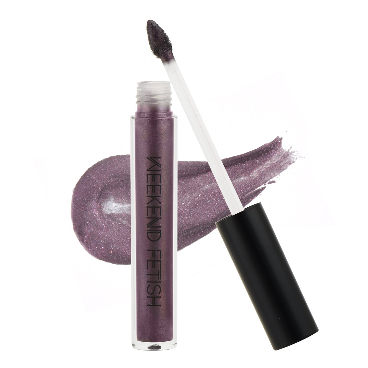 Weekend Fetish Lip Luster Lip Gloss in  Bossy, a dark purple shade