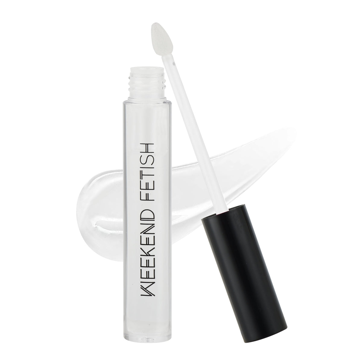 Weekend Fetish Lip Luster Lip Gloss tube and applicator with high-shine gloss